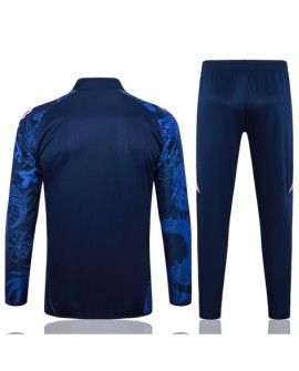 Real Madrid Trainingsanzug-Jacke – 2425 Königsblau (Inkjet Dragon)