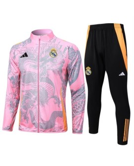 Real Madrid Trainingsanzug-Jacke – 2425 Pink (Inkjet Dragon)