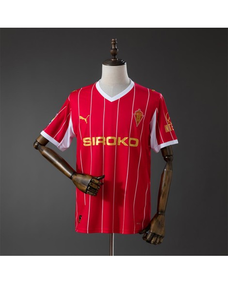 Sporting Gijón 25/26 Trikot im Retro-Stil