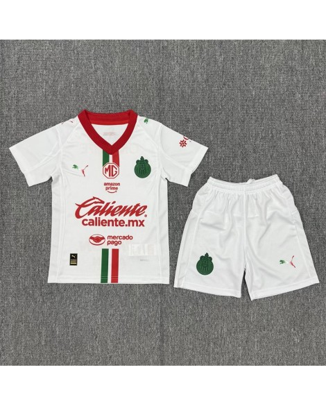 Chivas Auswärts-Fußballtrikot-Set 25/26 (Trikot + Hose) – Kind