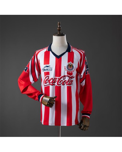 Guadalajara Chivas Heim-Retro-Langarm Trikot 98/99