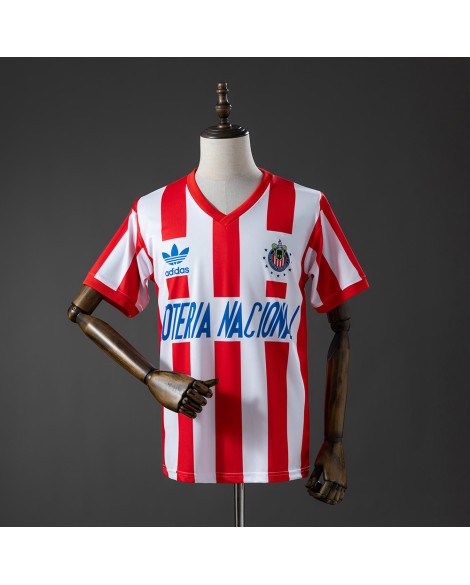 Guadalajara Chivas Retro-Heimtrikot der Saison 1991/92 Guadalajara Chivas Retro-Heimtrikot der Saison 1991/92