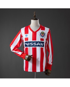 Guadalajara Chivas Heim-Retro-Langarm Trikot  – Saison 90/91