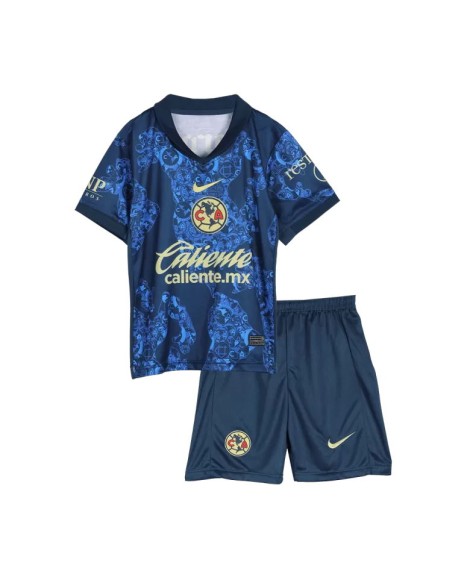 Club America Auswärts-Fußballtrikot-Set 2024/25 für Kinder (Trikot + Shorts)