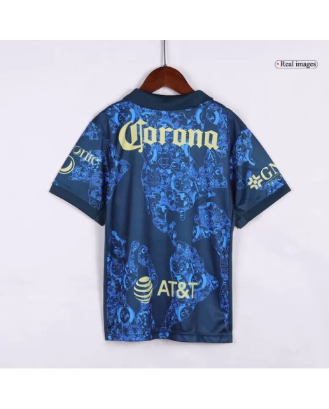 Club America Auswärts-Fußballtrikot-Set 2024/25 für Kinder (Trikot + Shorts)