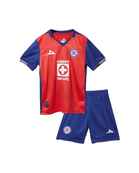Cruz Azul Drittes Auswärts-Fußballtrikot-Set 2024/25 für Kinder (Trikot + Shorts)