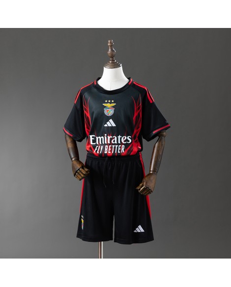 Benfica Trainingsanzug, schwarz, Saison 25/26 - Kind