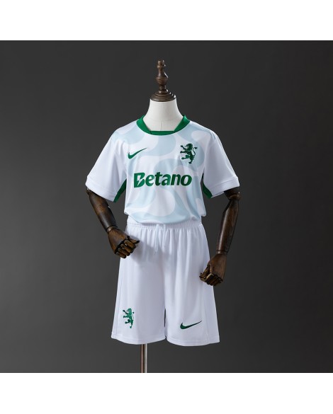 Auswärtstrikot von Sporting Lissabon für die Saison 25/26- Kind