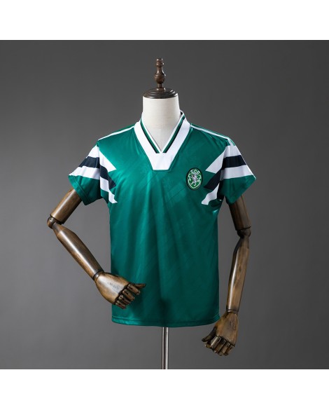 Sporting Lissabon Retro-Grünes Trikot