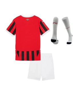 Heimtrikot-Set für Kinder des AC Mailand 2024/25 (Trikot + Shorts + Stutzen)