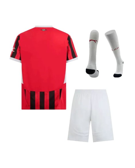 Heimtrikot des AC Mailand 2024/25 (Trikot + Hose + Stutzen)