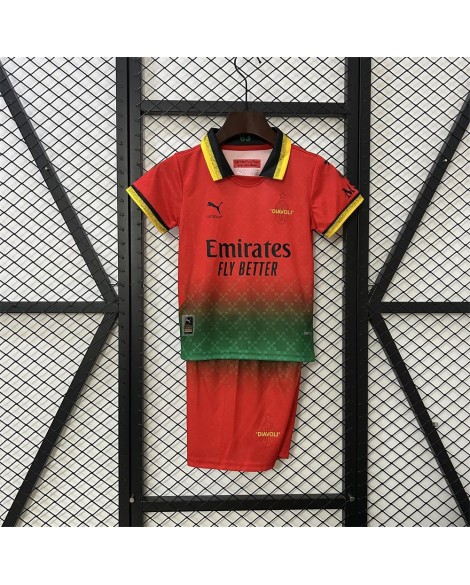 AC Mailand Co-Branding-Trikot für die Saison 25/26 - Kind