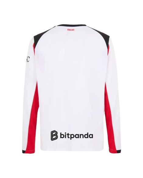 AC Mailand Auswärts-Fußballtrikot 2025/26 Retro – Langarm