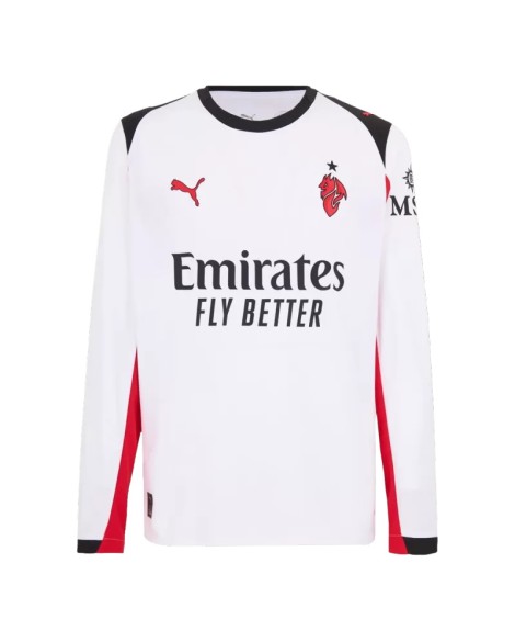 AC Mailand Auswärts-Fußballtrikot 2025/26 Retro – Langarm