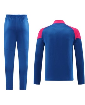Ensemble veste d'entraînement AC Milan (haut, pantalon) rose et bleu 2024/25