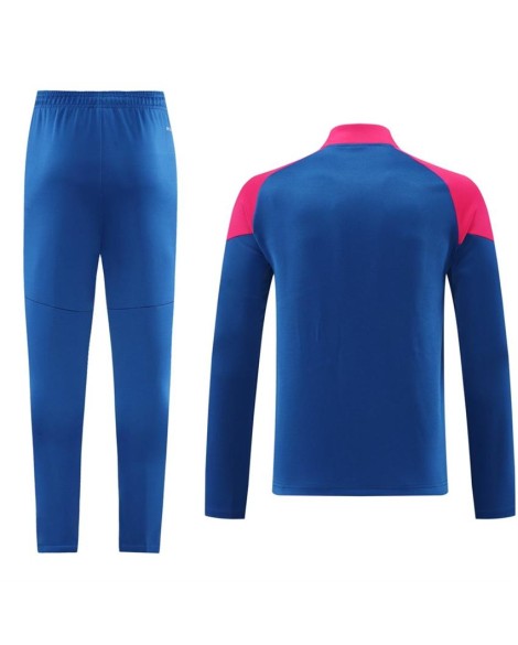 Ensemble veste d'entraînement AC Milan (haut, pantalon) rose et bleu 2024/25