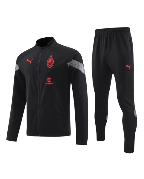 Veste de Survêtement AC Milan 2022 in Noir
