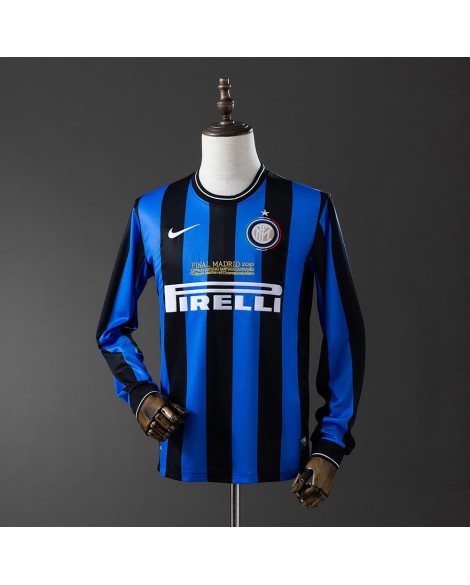 Inter Milan Maillot Domicile Rétro 2010 Par to Manches Longues