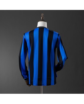 Inter Milan Maillot Domicile Rétro 2010 Par to Manches Longues