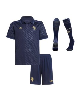 Juventus Auswärts-Fußballtrikot-Set 2024/25 für Kinder (Trikot + Shorts + Socken)