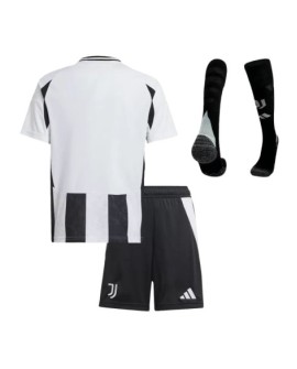 Juventus-Heimtrikot-Set 2024/25 für Kinder (Trikot + Shorts + Socken)