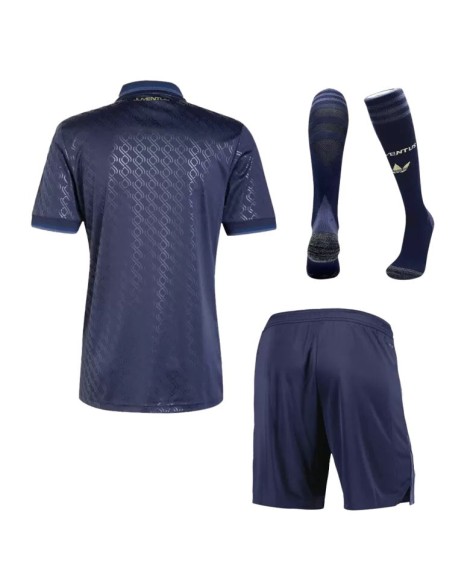 Juventus Auswärts-Fußballtrikot 2024/25 (Trikot + Shorts + Socken) – Sponsor „Save The Children“
