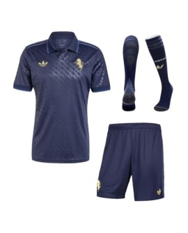 Juventus drittes Auswärts-Fußballtrikot 2024/25 (Trikot + Shorts + Socken)