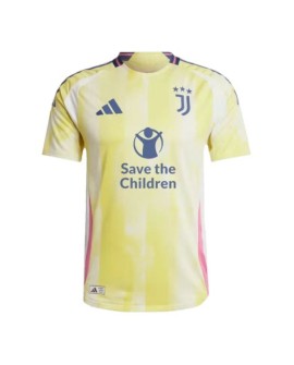 Authentisches Juventus-Auswärts-Fußballtrikot 2024/25 – Sponsor „Save The Children“