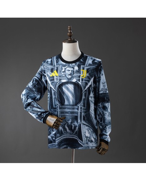 Juventus-Langarmtrikot für die Saison 25/26 – Aufwärmtrikot