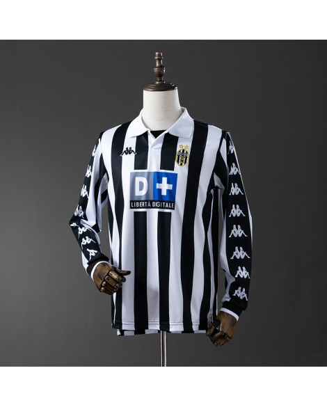 Juventus Heimtrikot der Saison 99/00 Retro-Langarmtrikot