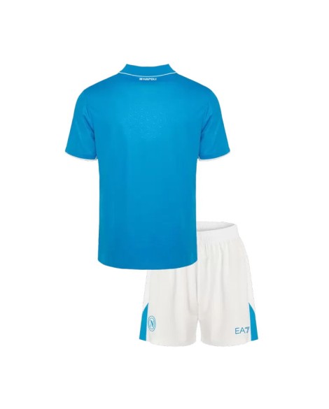 Napoli Heim-Fußballtrikot-Set 2024/25 für Kinder (Trikot + Shorts)