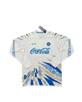 Napoli weißes Langarm-Aufwärmtrikot 2526