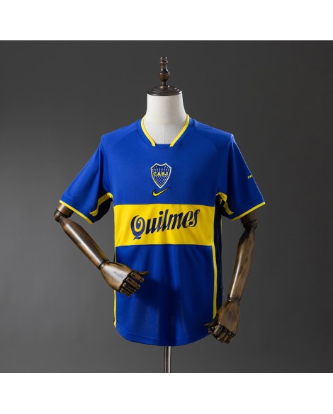 Boca Juniors 2001/02 Heimtrikot im Retro-Stil