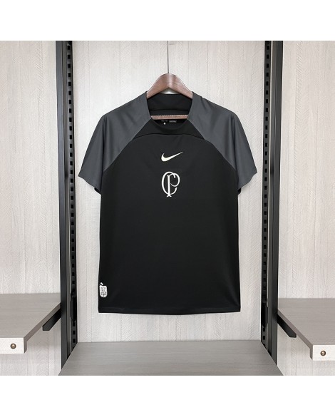 24/25 Corinthians Trainings-Set vor dem Spiel schwarz