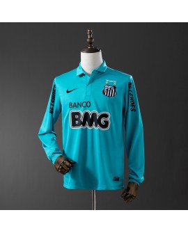 Santos Saison 12/13 Zweites Auswärtstrikot Retro Langarmtrikot