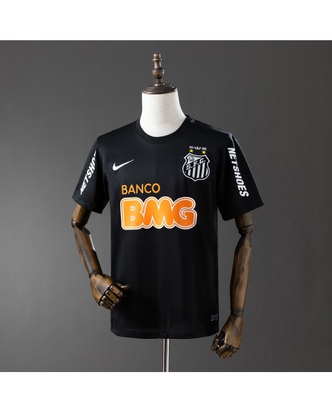 Santos 12/13 Schwarzes Retro-Trikot
