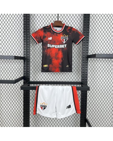 Sao Paulo 2024/25 Drittes Auswärtstrikot für Kinder