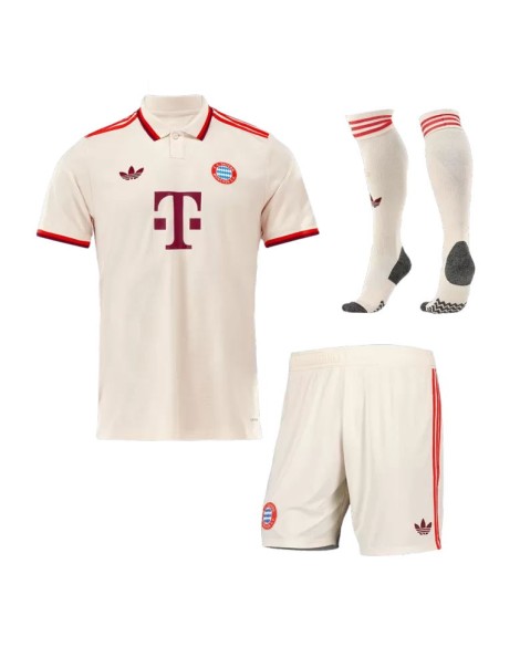 Bayern München Drittes Auswärts-Fußballtrikot 2024/25 (Trikot+Shorts+Socken) – UCL