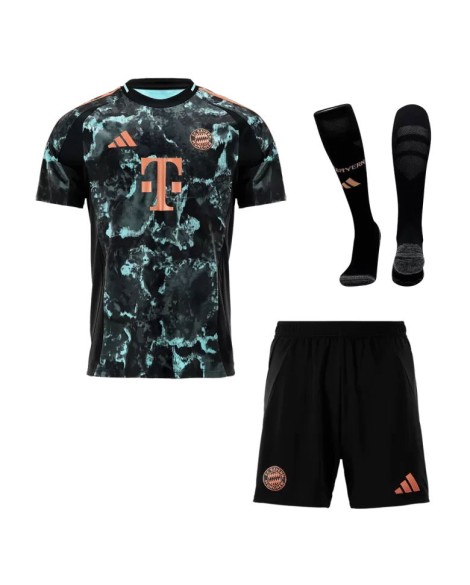 Bayern München Auswärts-Fußballtrikot 2024/25 (Trikot+Shorts+Socken)