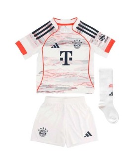 Bayern München Auswärtstrikot der Saison 2025/26 + Shorts + Stutzen - Kinder 