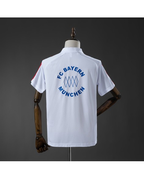 Bayern München 25/26 POLO - Weiß Bayern München 25/26 POLO - Weiß