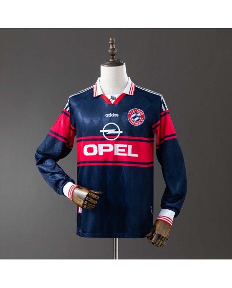 Bayern München Retro-Heimtrikot mit langen Ärmeln Saison 1997/99