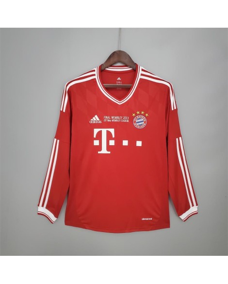Bayern München 2013/14 Champions League Heimtrikot Retro Langarmtrikot