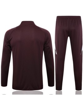 Bayern München Jacke Trainingsanzug 2425-Rotbraun