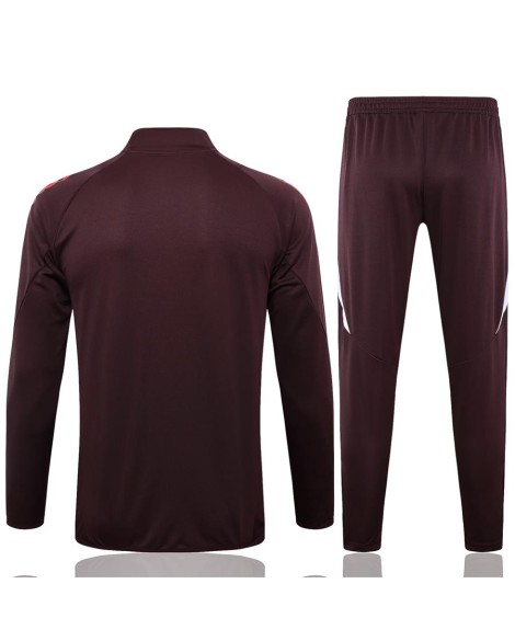 Bayern München Jacke Trainingsanzug 2425-Rotbraun