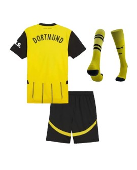 Dortmund 2024/25 Kinder Heimtrikot Kit (Jersey+Shorts+Socken)