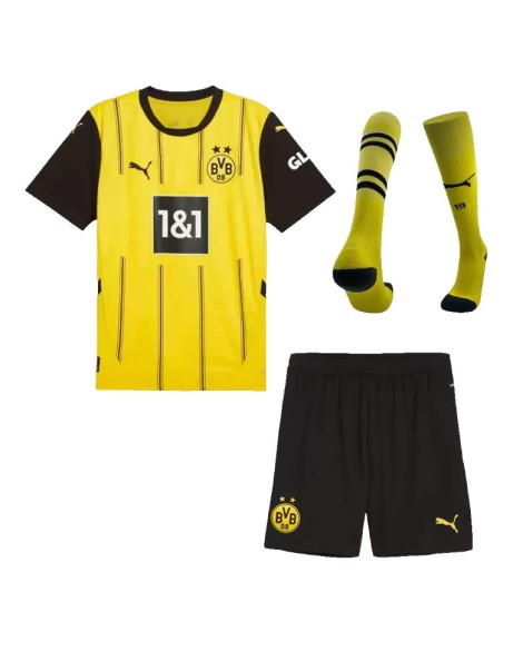 Dortmund 2024/25 Heimtrikot Kit (Jersey+Shorts+Socken)