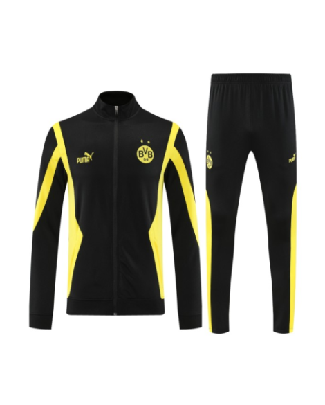 Trainingsanzug Jacke+Hose Borussia Dortmund schwarz 2025/26 Trainingsanzug Jacke+Hose Borussia Dortmund schwarz 2025/26