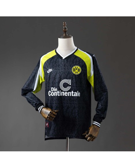 Dortmund 95/96 Auswärts-Langarm-Retro-Trikot
