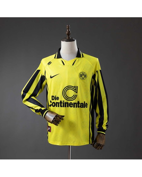 Dortmund 96/97 Heimtrikot mit langen Ärmeln – Retro